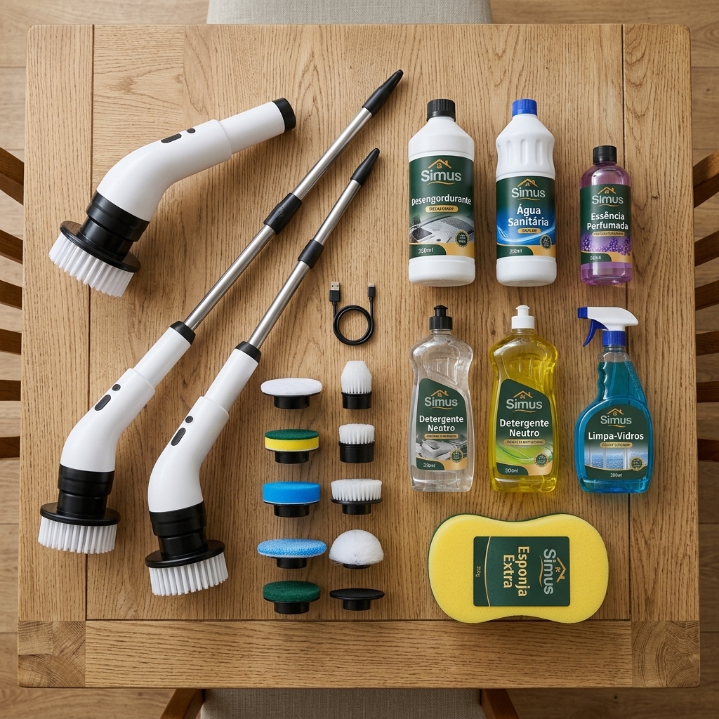 Ferramenta 9 em 1 + Kit Profissional de Limpeza